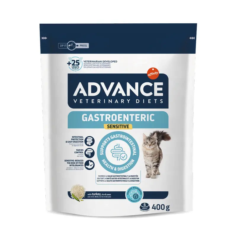 Advance Pienso Gastroenteric per gatti, Superpremium, 400 g