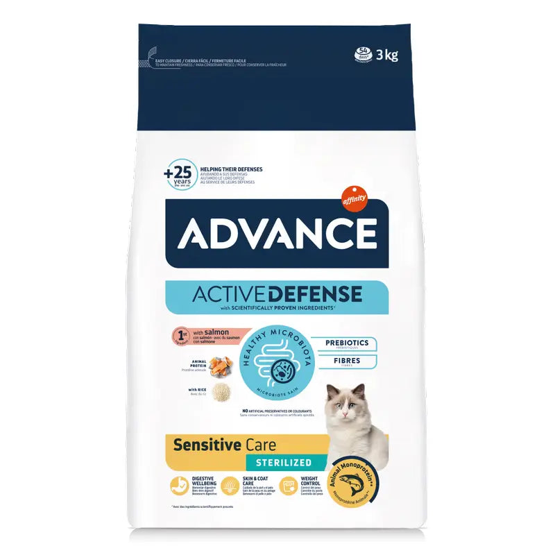 Advance Mangime per gatti, al salmone, Superpremium, 3 kg
