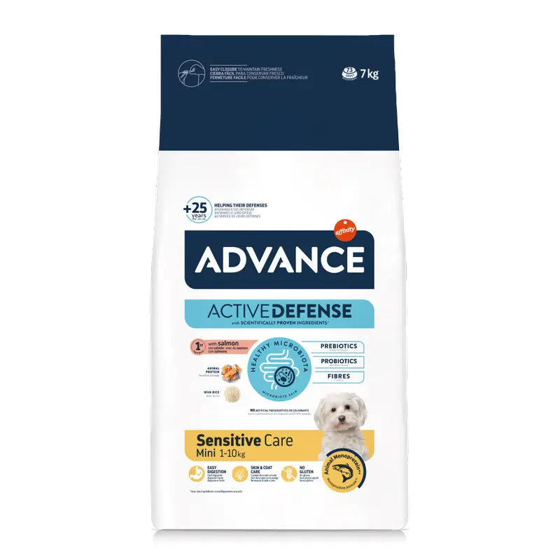 Advance Mangime per cani, Mini, al salmone, Superpremium, 7 kg