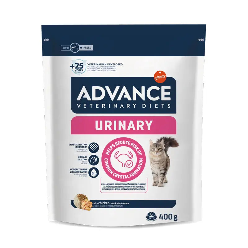 Advance Pienso Urinary per gatti, Superpremium, 400 g