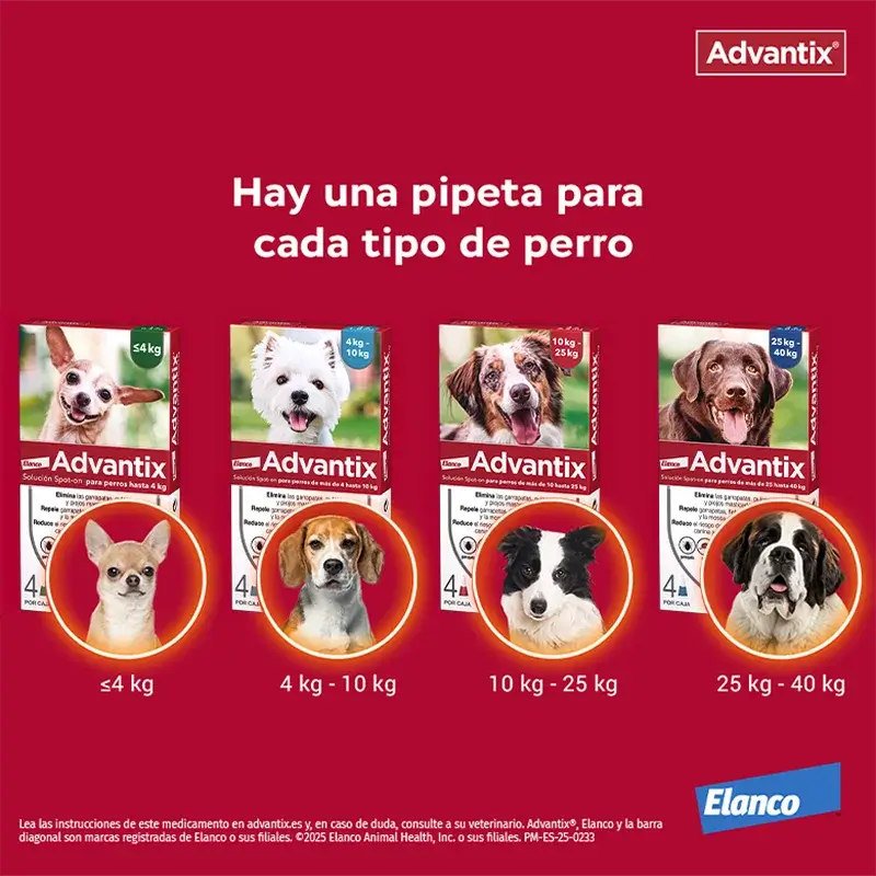Pipetta Advantix Mono, 2,5 Ml 10-25Kg, 2 unità