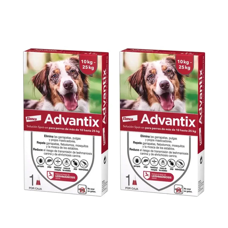 Pipetta Advantix Mono, 2,5 Ml 10-25Kg, 2 unità