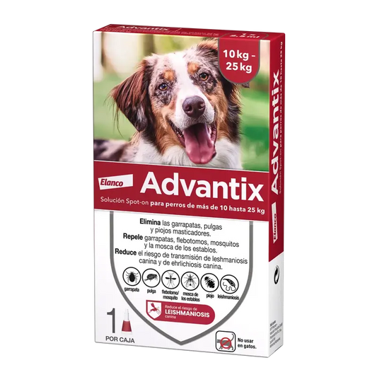 Advantix Mono Pipetta, 2,5 ml 10-25Kg