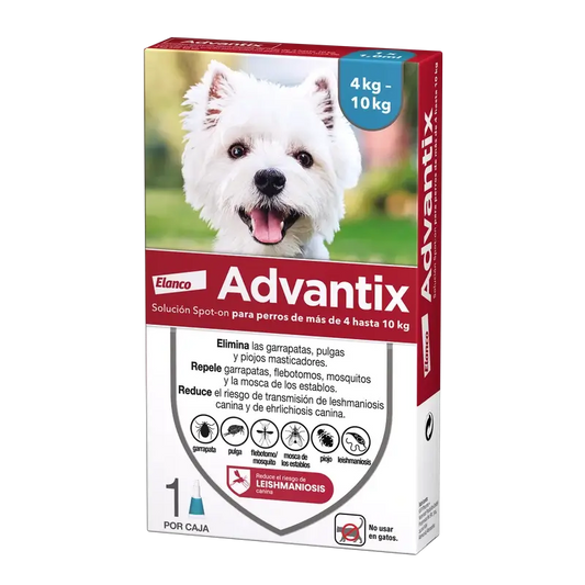 Pipetta Advantix per cani sverminati 4-10Kg, 1Ml