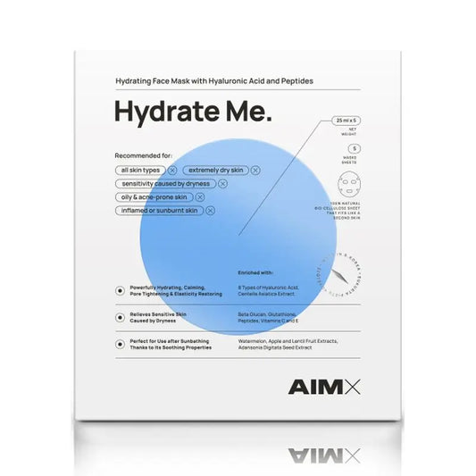 Maschera viso Aimx "Hydrate Me", 25 ml