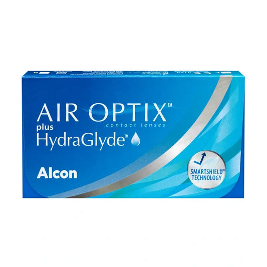 Air Optix Plus Hydraglade lenti a contatto sferiche mensili, 3 unità