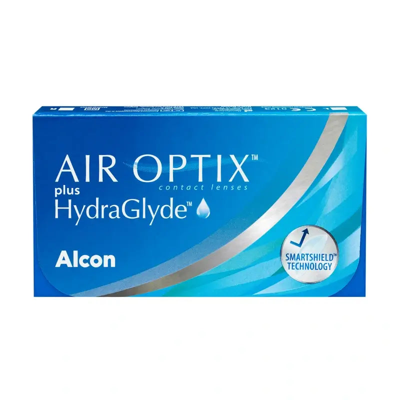 Air Optix Plus Hydraglade lenti a contatto sferiche mensili, 3 unità