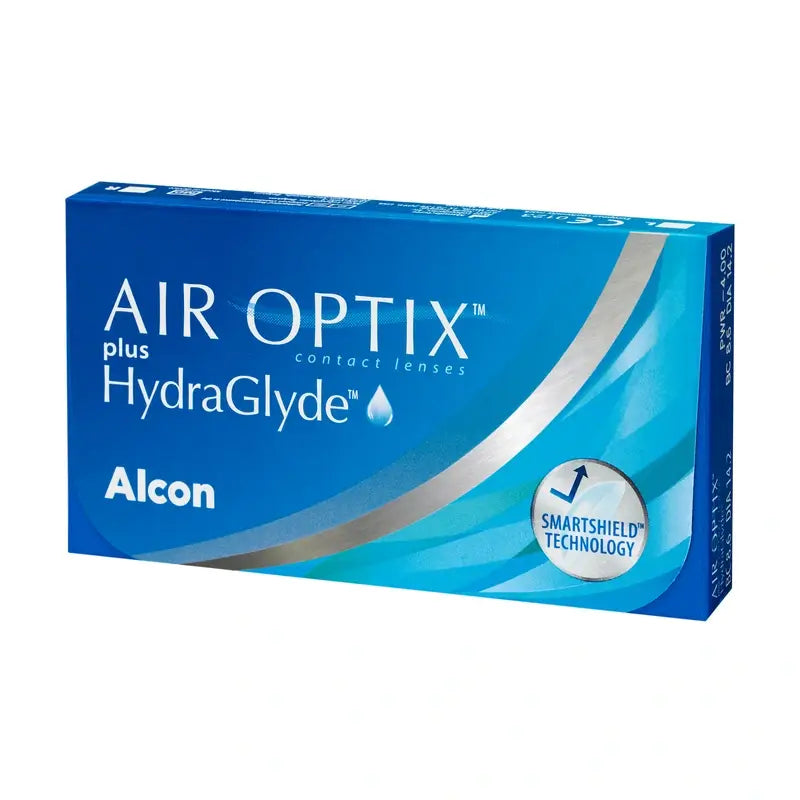 Air Optix Plus Hydraglade lenti a contatto sferiche mensili, 3 unità