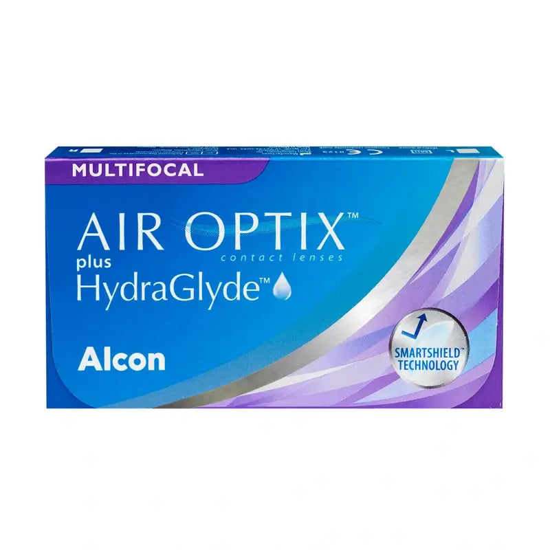 Air Optix Plus HydraGlyde lenti multifocali mensili, 6 unità