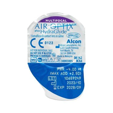 Air Optix Plus HydraGlyde lenti multifocali mensili, 6 unità