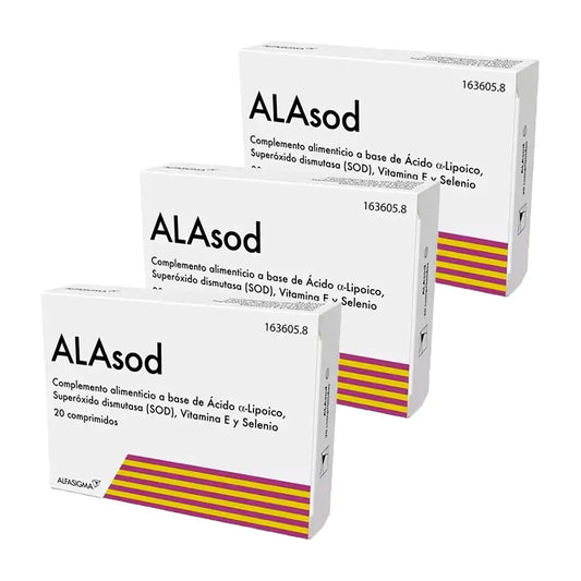 Confezione ALAsod, 3 x 20 compresse