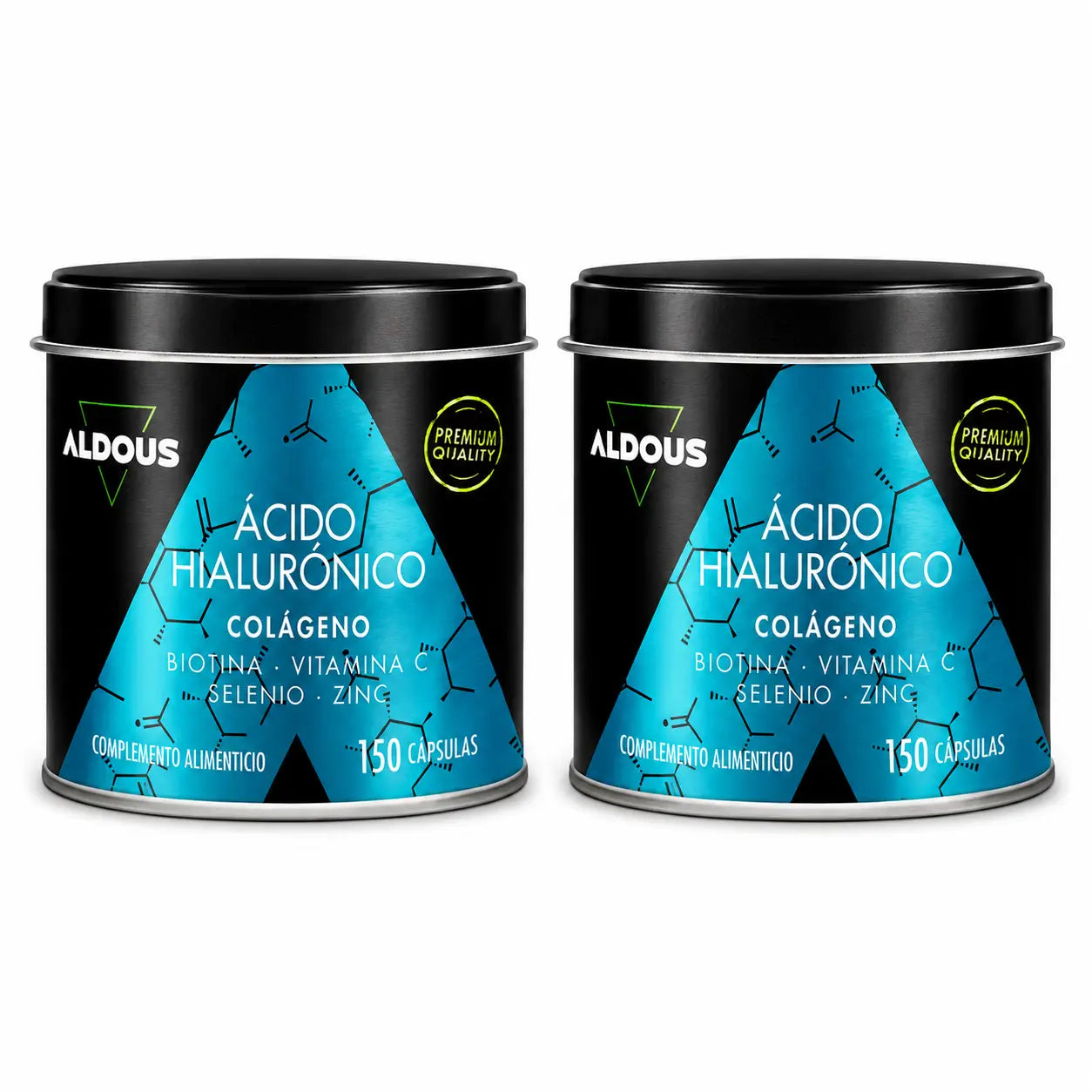 Acido ialuronico Aldous Bio con collagene, vitamine e minerali, 120 capsule , confezione da 2