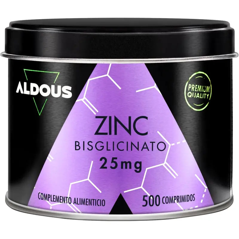 Aldous Bio Zinco bisglicinato 25 Mg, 500 compresse