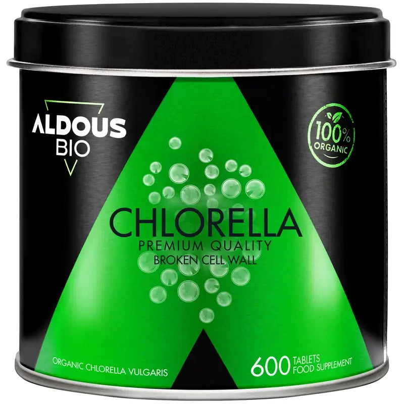 Aldous Bio Chlorella Organic Premium, 500 unità