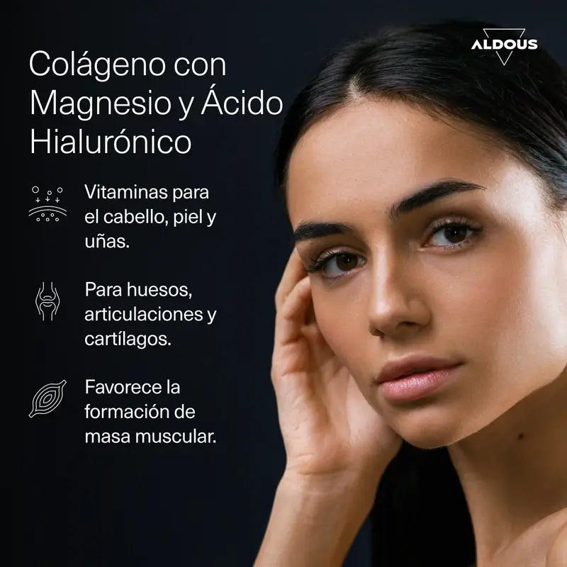 Aldous Bio Collagene idrolizzato con acido ialuronico, coenzima Q10, zinco e vitamine, 120 gummies
