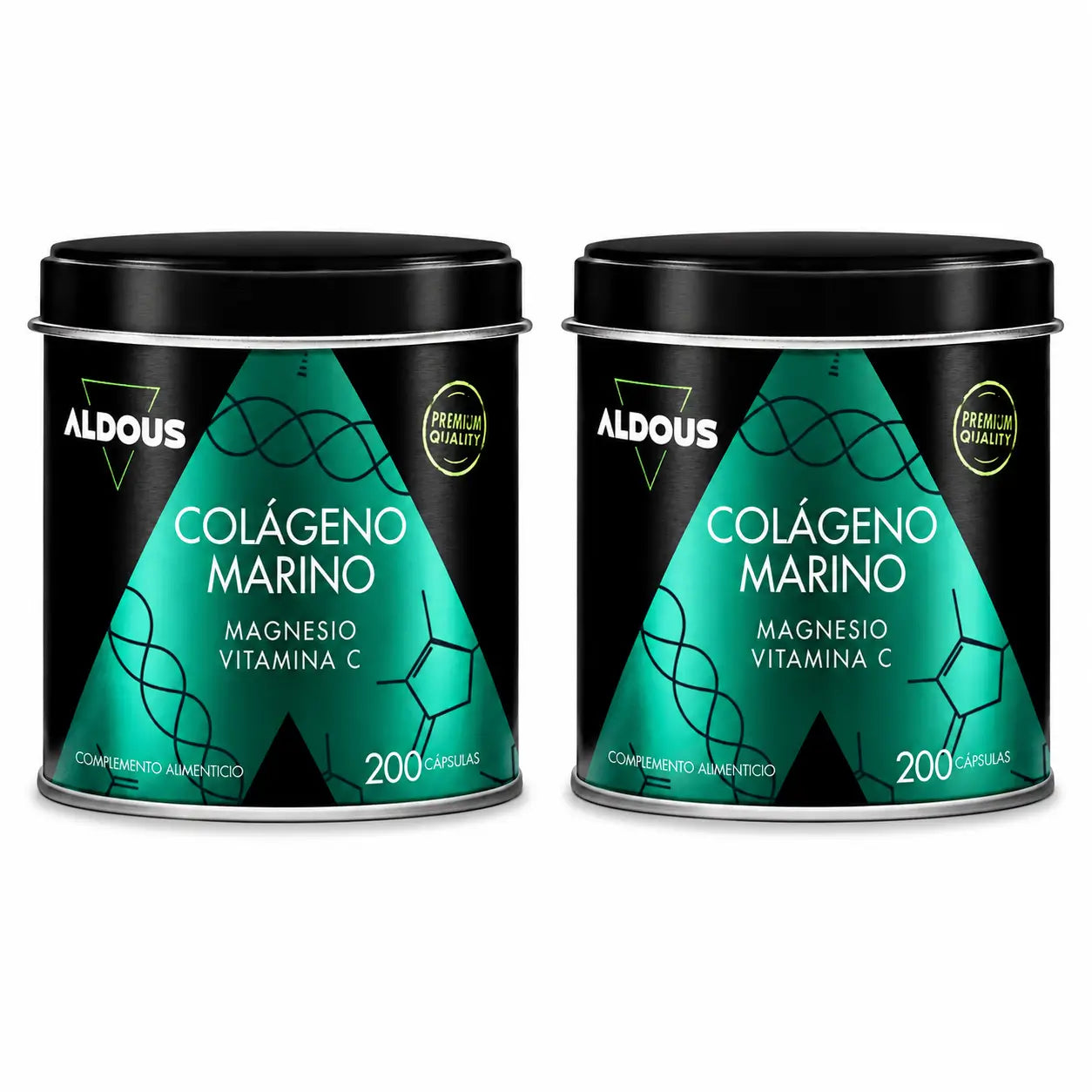 Aldous Bio Collagene Marino, 200 Capsule, confezione da 2