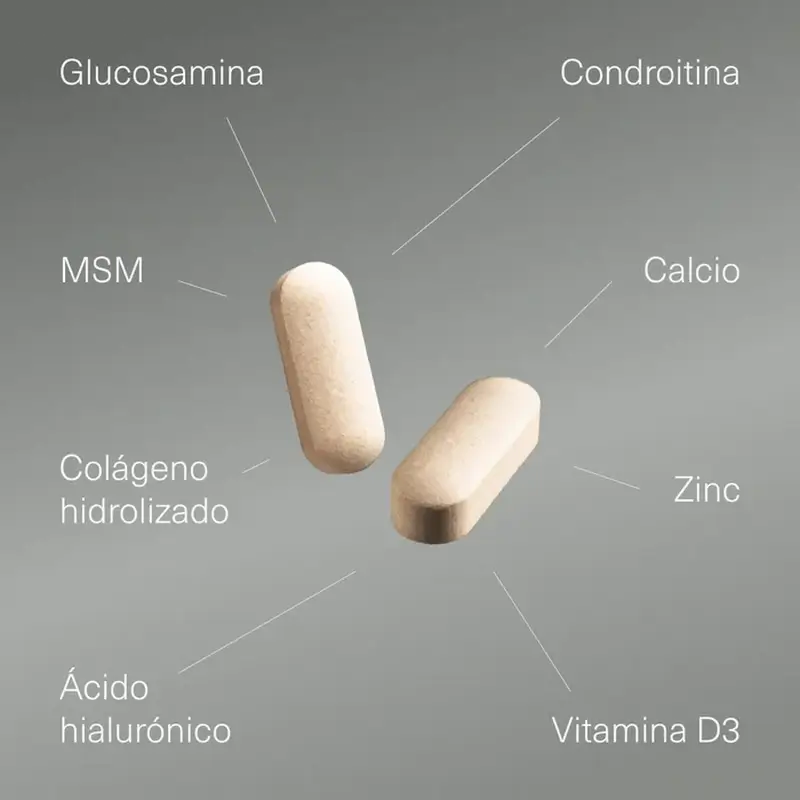Aldous Bio Glucosamina, condroitina, Msm, collagene, acido ialuronico, zinco, calcio e vitamina D3 , 200 compresse
