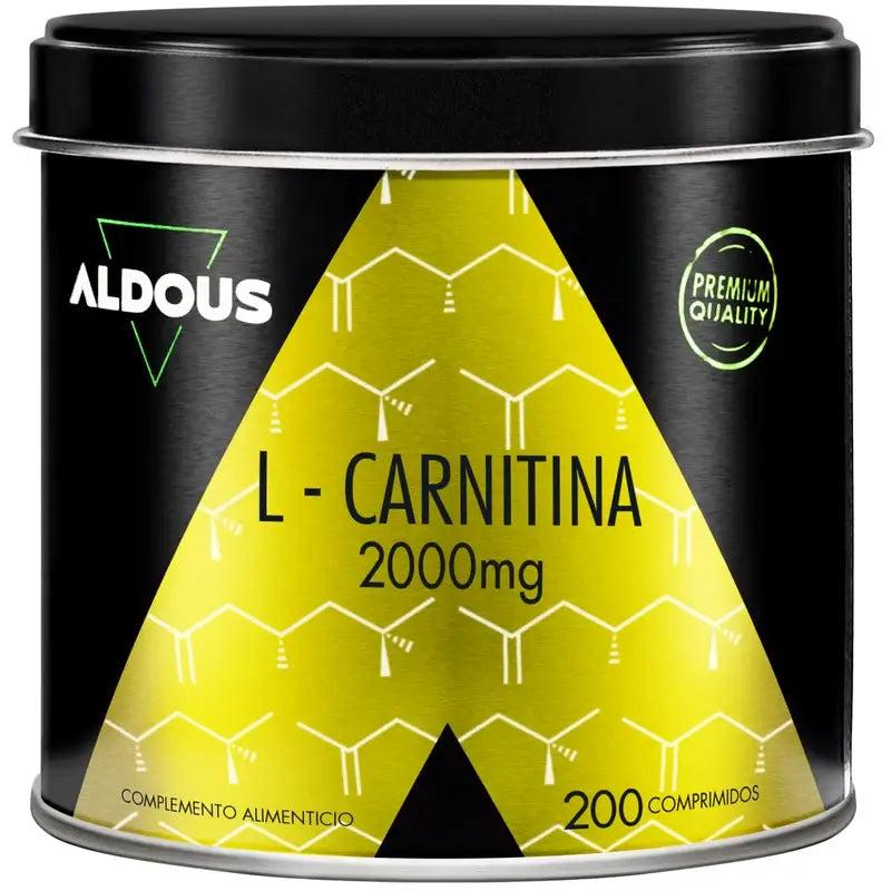 Aldous Bio L Carnitina 2000Mg Integratore pre-allenamento e recupero muscolare, 200 compresse