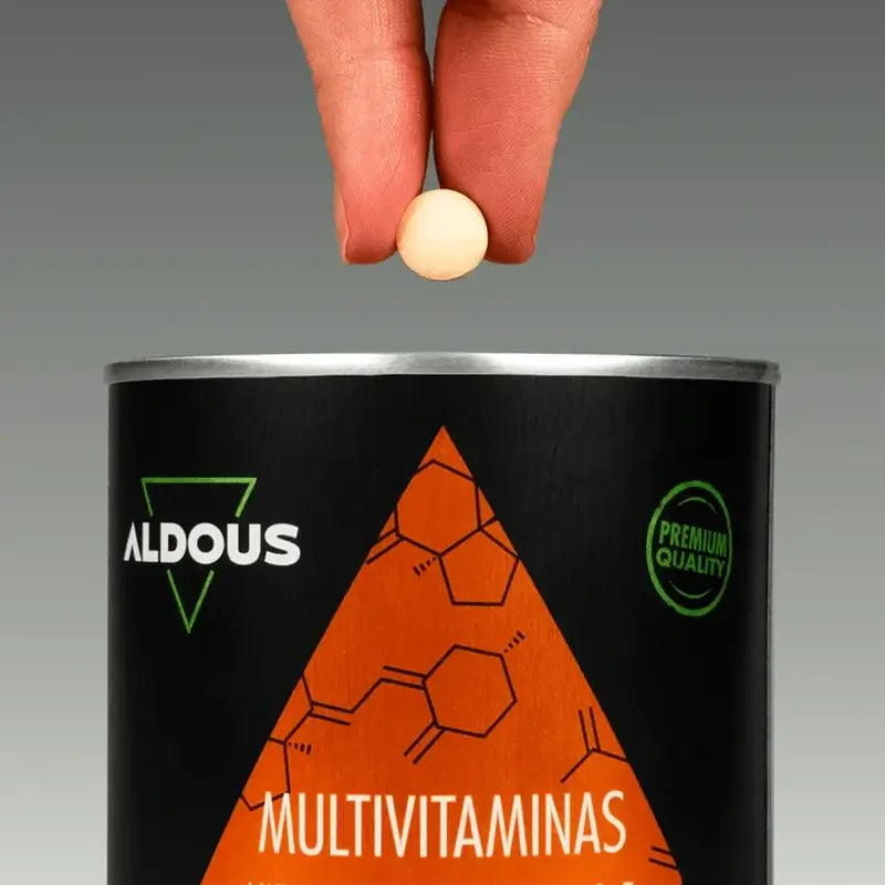 Aldous Bio Multivitamine Vitamina C, D, E, A, Vitamine del gruppo B, Biotina, Acido folico, Calcio, Zinco, Selenio , 500 compresse