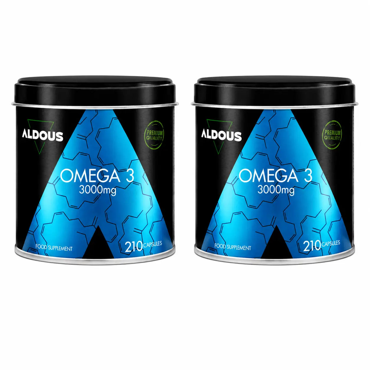 Aldous Bio Omega 3 3000Mg, 210 capsule, confezione da 2