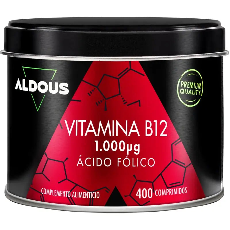 Aldous Bio Vitamina B12 con acido folico , 400 compresse