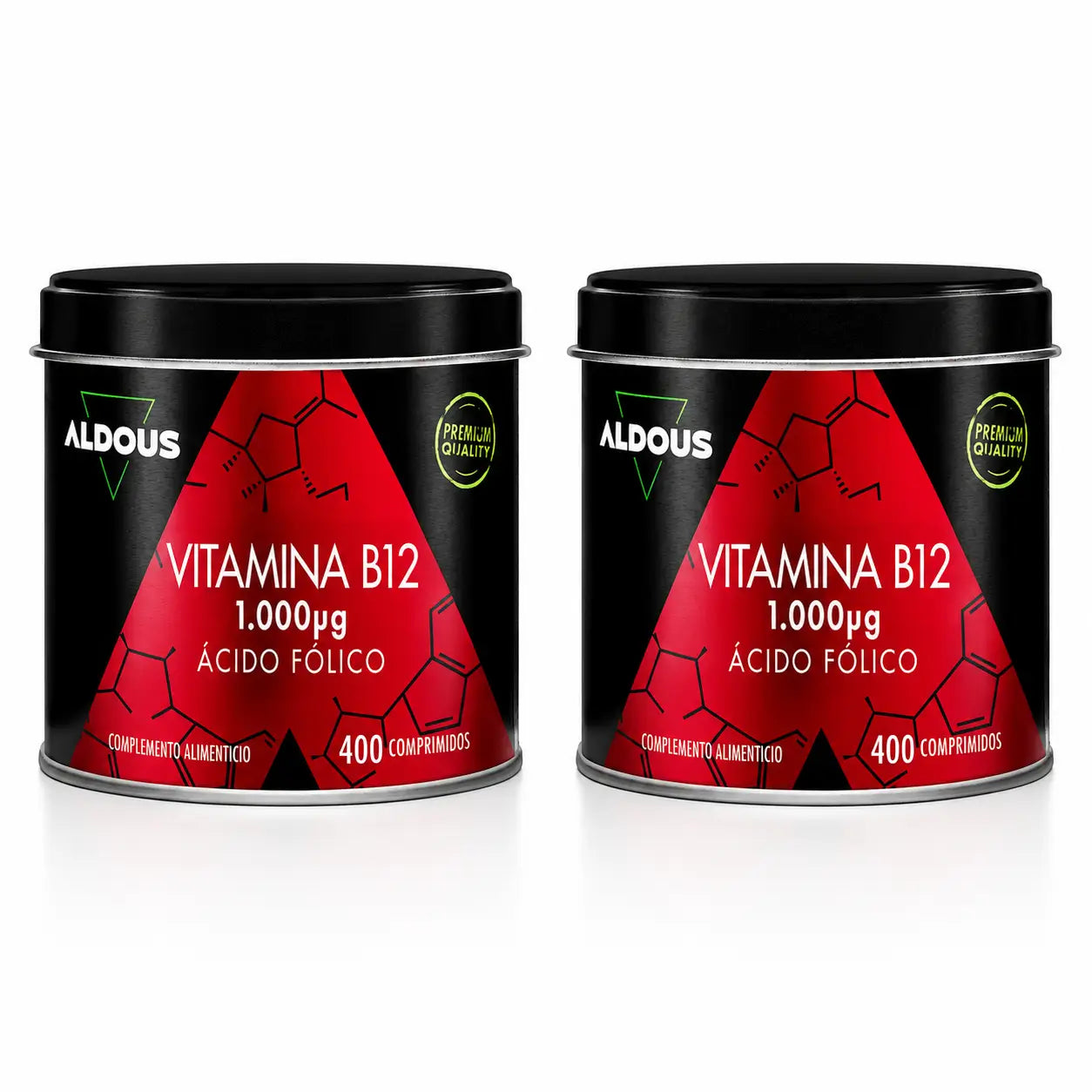 Aldous Bio Vitamina B12 con acido folico , 400 compresse , confezione 2