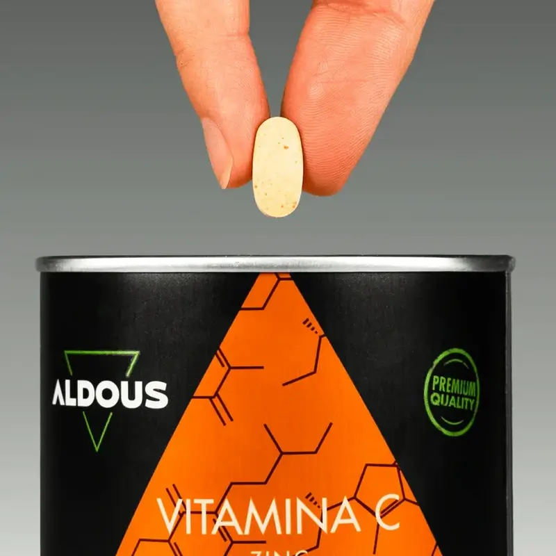 Aldous Bio Vitamina C con zinco e coenzima Q10, 400 compresse