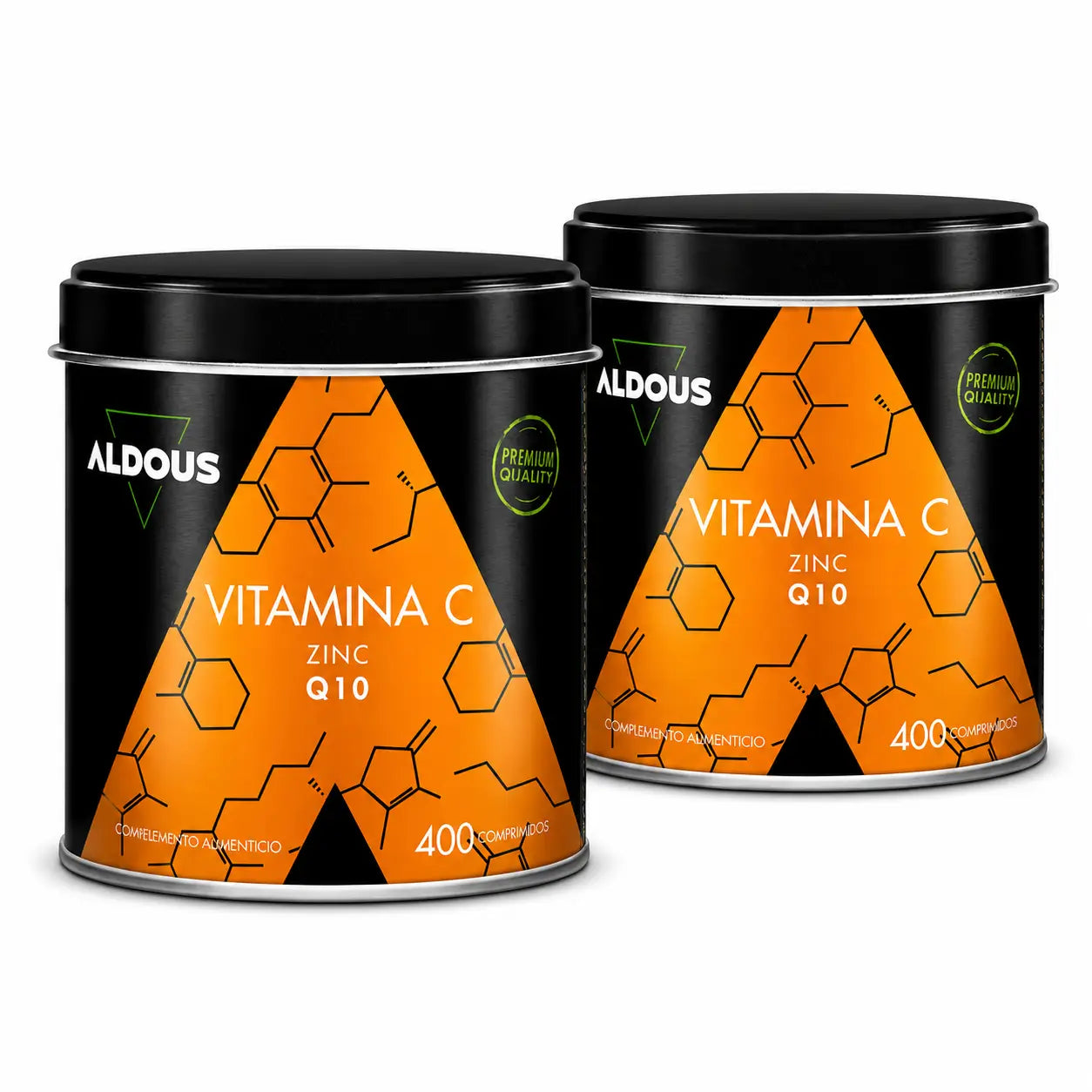 Aldous Bio Vitamina C con zinco e coenzima Q10 , 400 compresse , confezione da 2