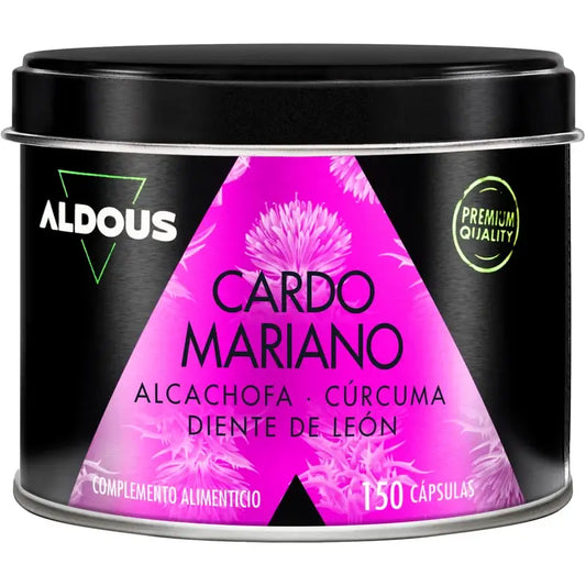 Aldous Labs Integratore alimentare di cardo mariano con carciofo, curcuma, tarassaco e desmodium , 150 capsule