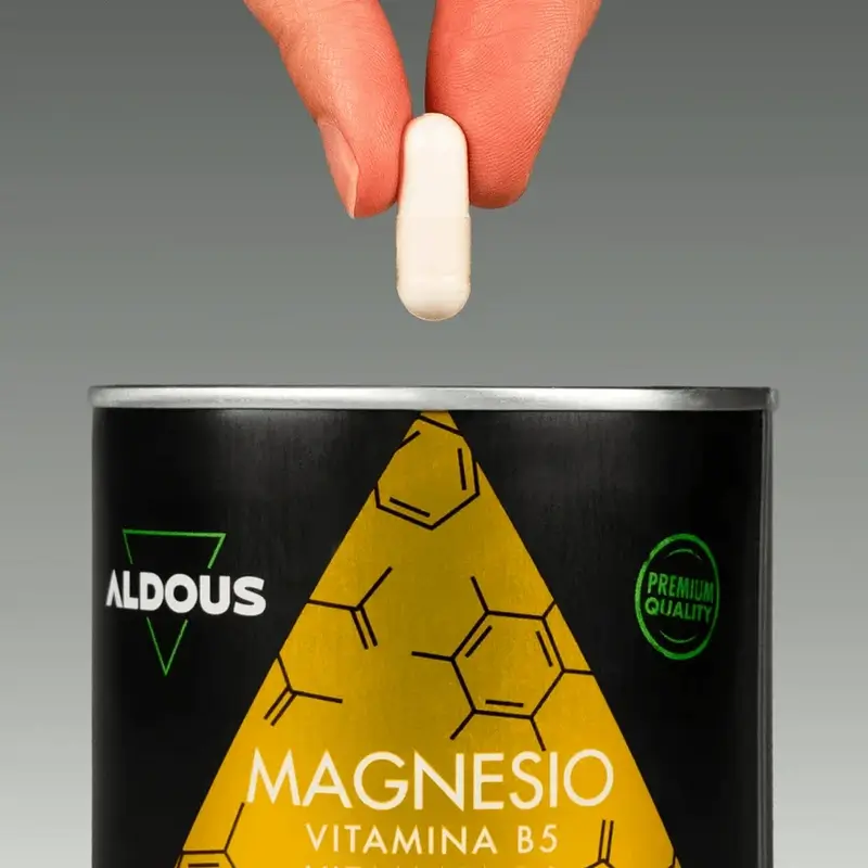 Aldous Labs Integratore alimentare di magnesio con vitamina C, B5 e B6 , 200 capsule