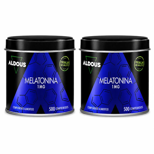 Aldous Labs Integratore Alimentare Melatonina Pura 1 Mg , 500 Compresse , confezione 2