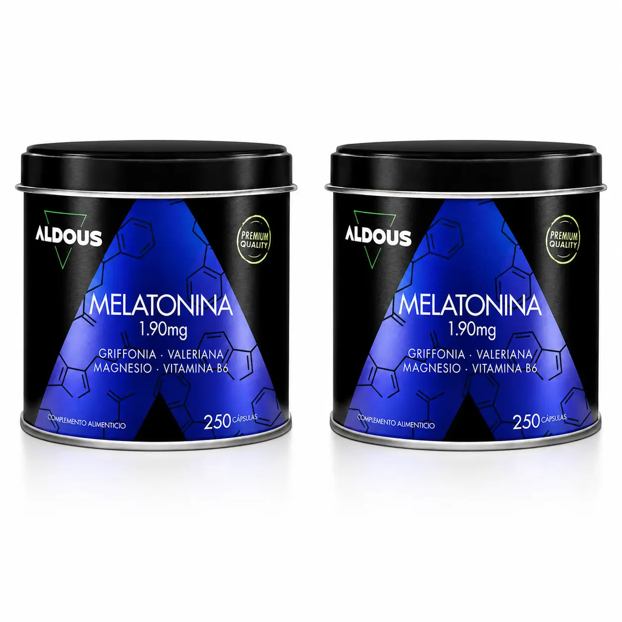 Aldous Labs Melatonina con 5Htp, magnesio, valeriana e vitamina B6 , confezione da 2