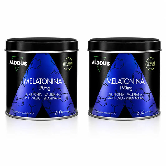 Aldous Labs Melatonina con 5Htp, magnesio, valeriana e vitamina B6 , confezione da 2