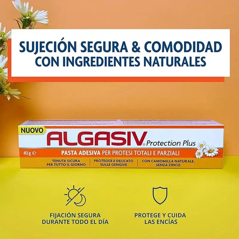 Algasiv Protezione Plus Pasta adesiva 40Gr