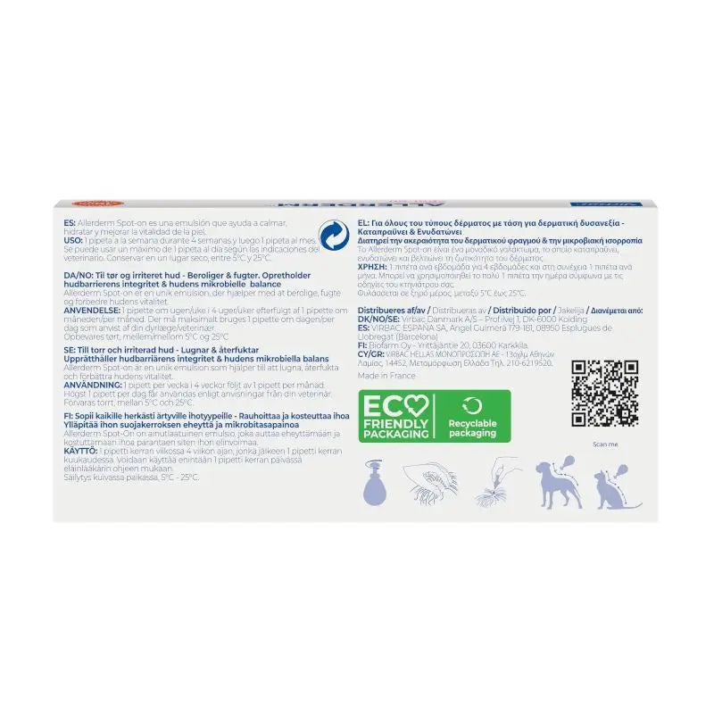 Virbac Allerderm Spot-On 2 ml 6 Pipette