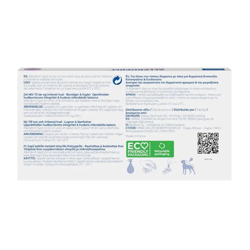 Virbac Allerderm Spot-On 4 ml 6 Pipette