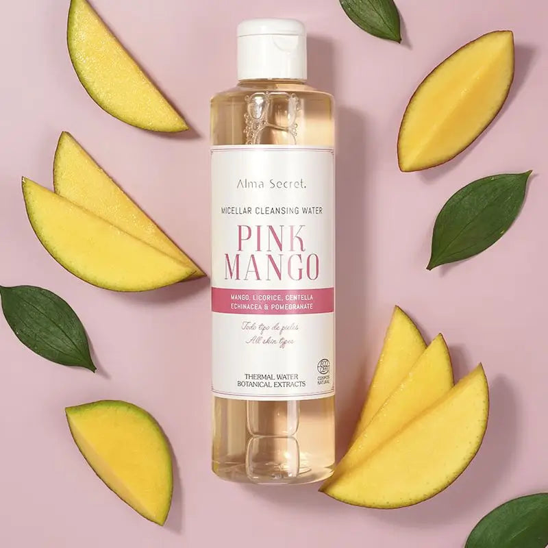 Alma Secret Pink Mango Acqua Micellare con Mango, Liquirizia, Centella e Melograno, 250 ml