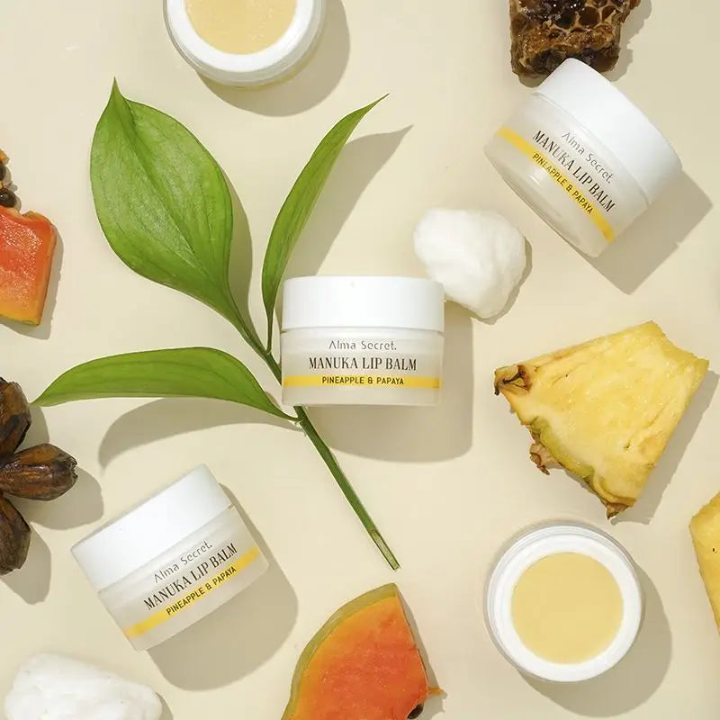 Alma Secret Inca Inchi & Manuka Lip Balm - Ananas & Papaya - Alma Secret Lip Balm - Inca Inchi & Manuka - Ananas & Papaya