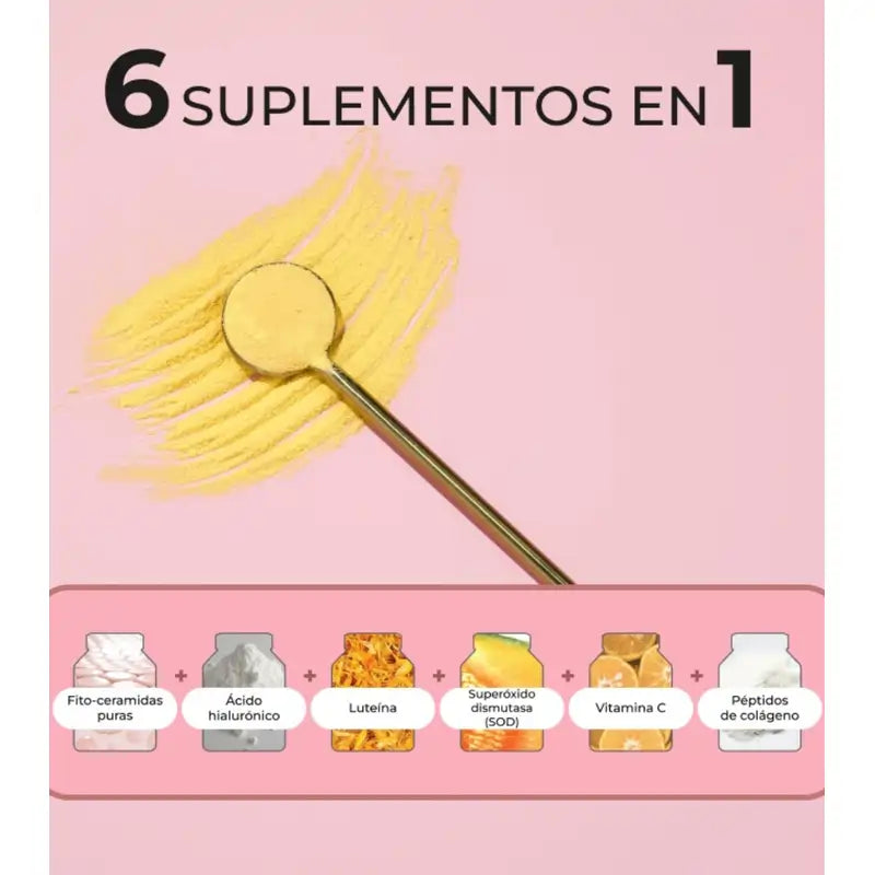 Alma Secret Beauty Superglow Collagene al gusto di mango e frutto della passione, 30x4 grammi