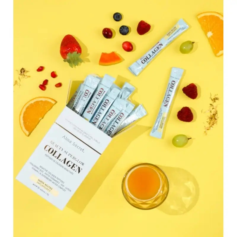 Alma Secret Beauty Superglow Collagene Gusto Neutro, 30x3 g