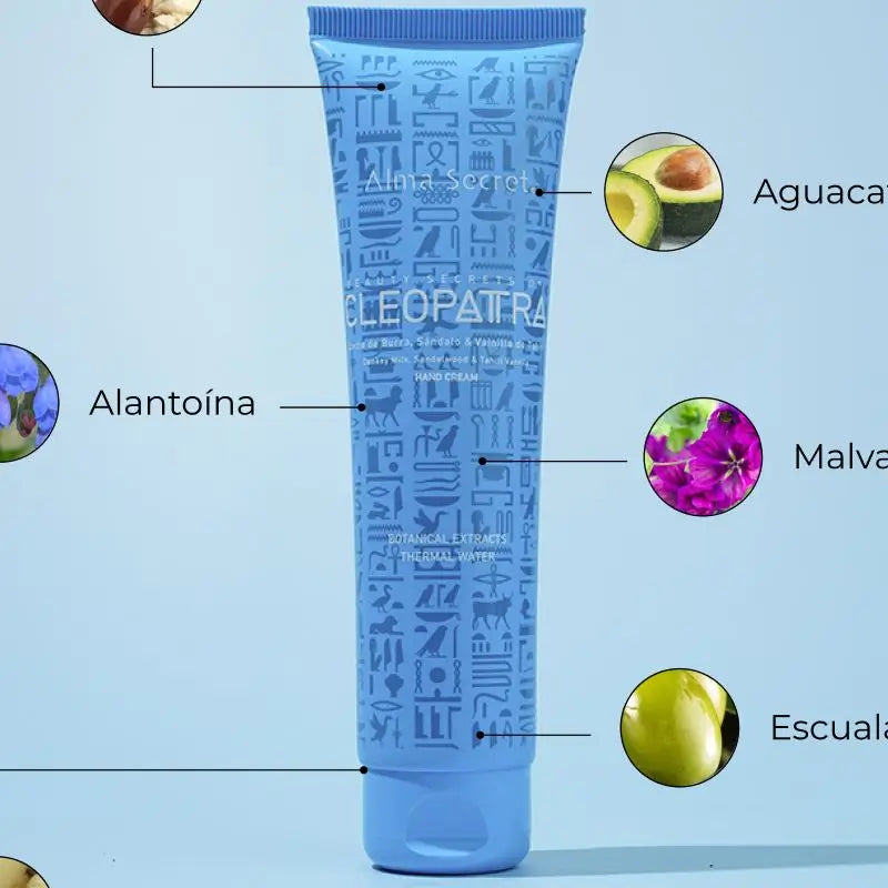 Alma Secret Cleopatra-Crema mani riparatrice Squalano, Avocado e Burro di Karitè