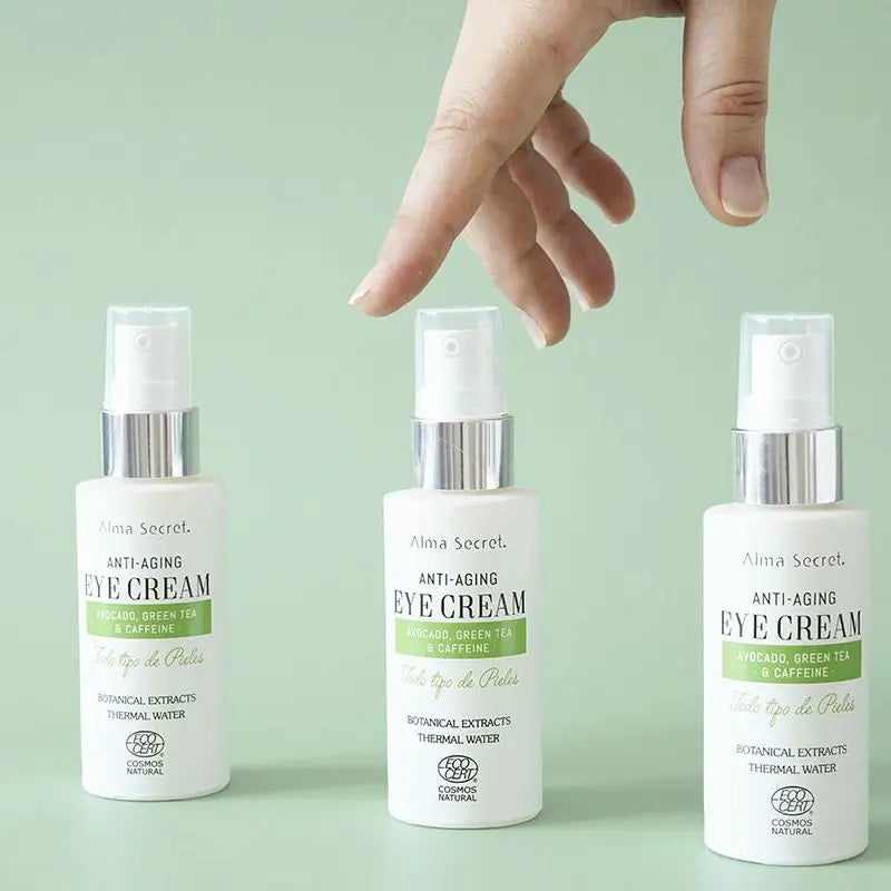 Alma Secret Contorno occhi anti-età con avocado, tè verde e caffeina