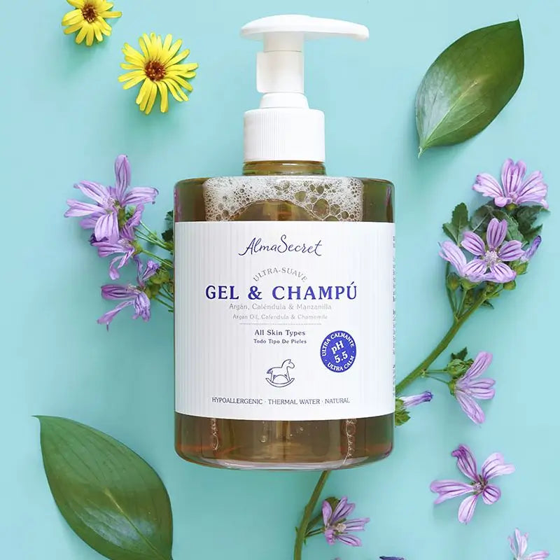 Alma Secret Gel-Shampoo delicato con Argan, Calendula e Camomilla