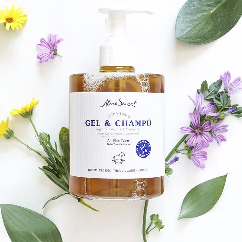Alma Secret Gel-Shampoo delicato con Argan, Calendula e Camomilla