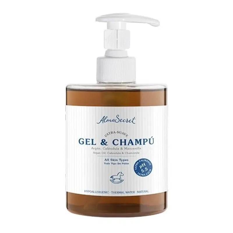 Alma Secret Gel-Shampoo delicato con Argan, Calendula e Camomilla