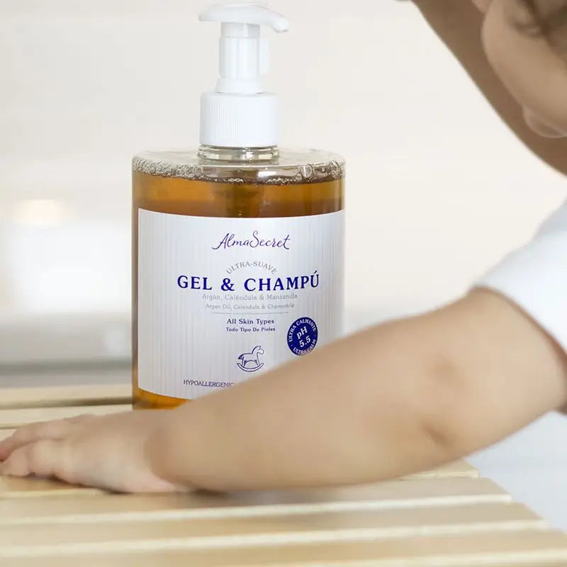 Alma Secret Gel-Shampoo delicato con Argan, Calendula e Camomilla