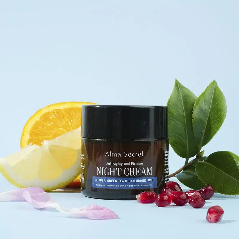 Alma Secret Anti-Età Riparazione Notte Jojoba, Tè Verde e Ialuronico