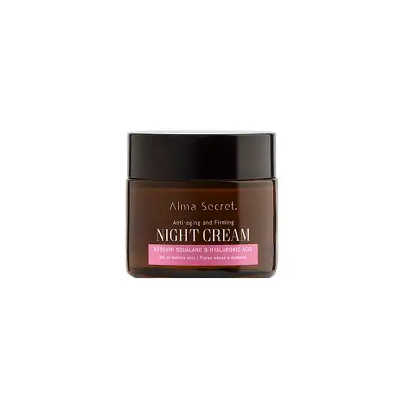 Alma Secret Crema Notte Riparatrice Anti-Età R. Mosqueta, Squalane e Hyalur.