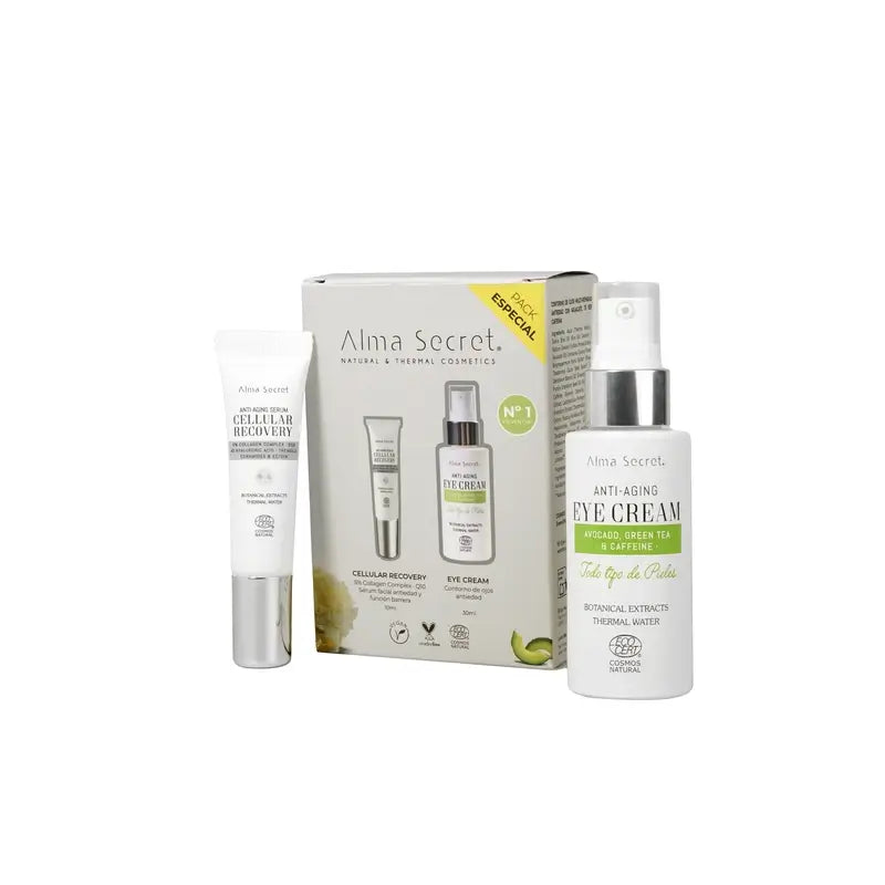 Alma Secret Pack Contorno occhi all'avocado 30 Ml + Recupero cellulare 10 Ml