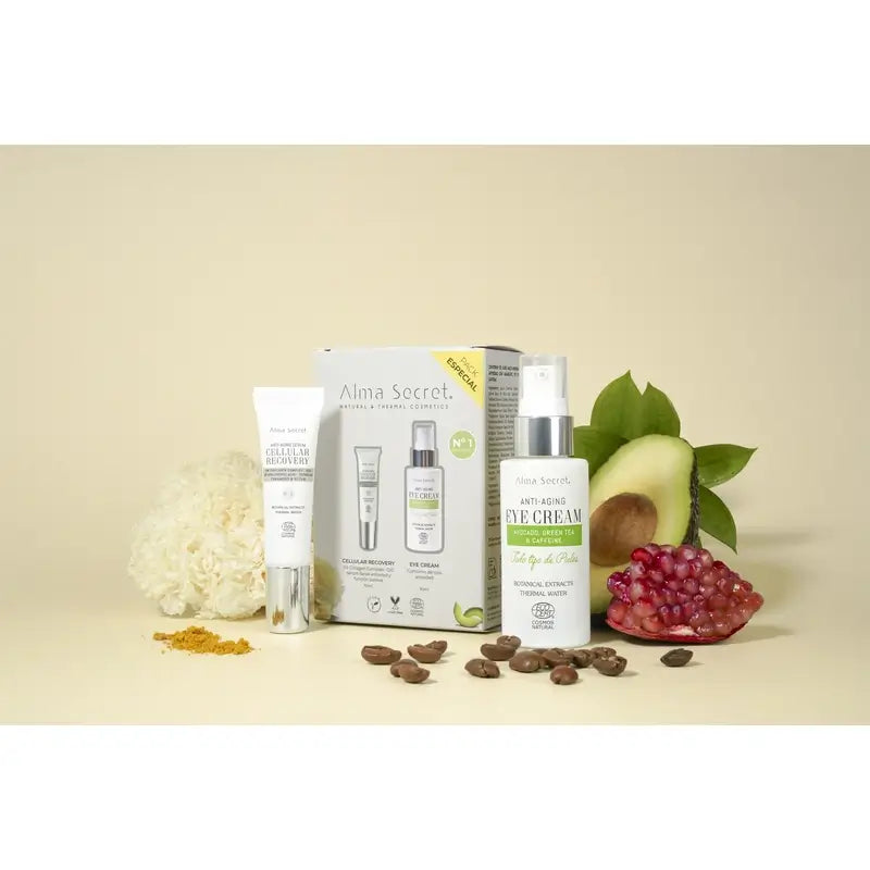 Alma Secret Pack Contorno occhi all'avocado 30 Ml + Recupero cellulare 10 Ml
